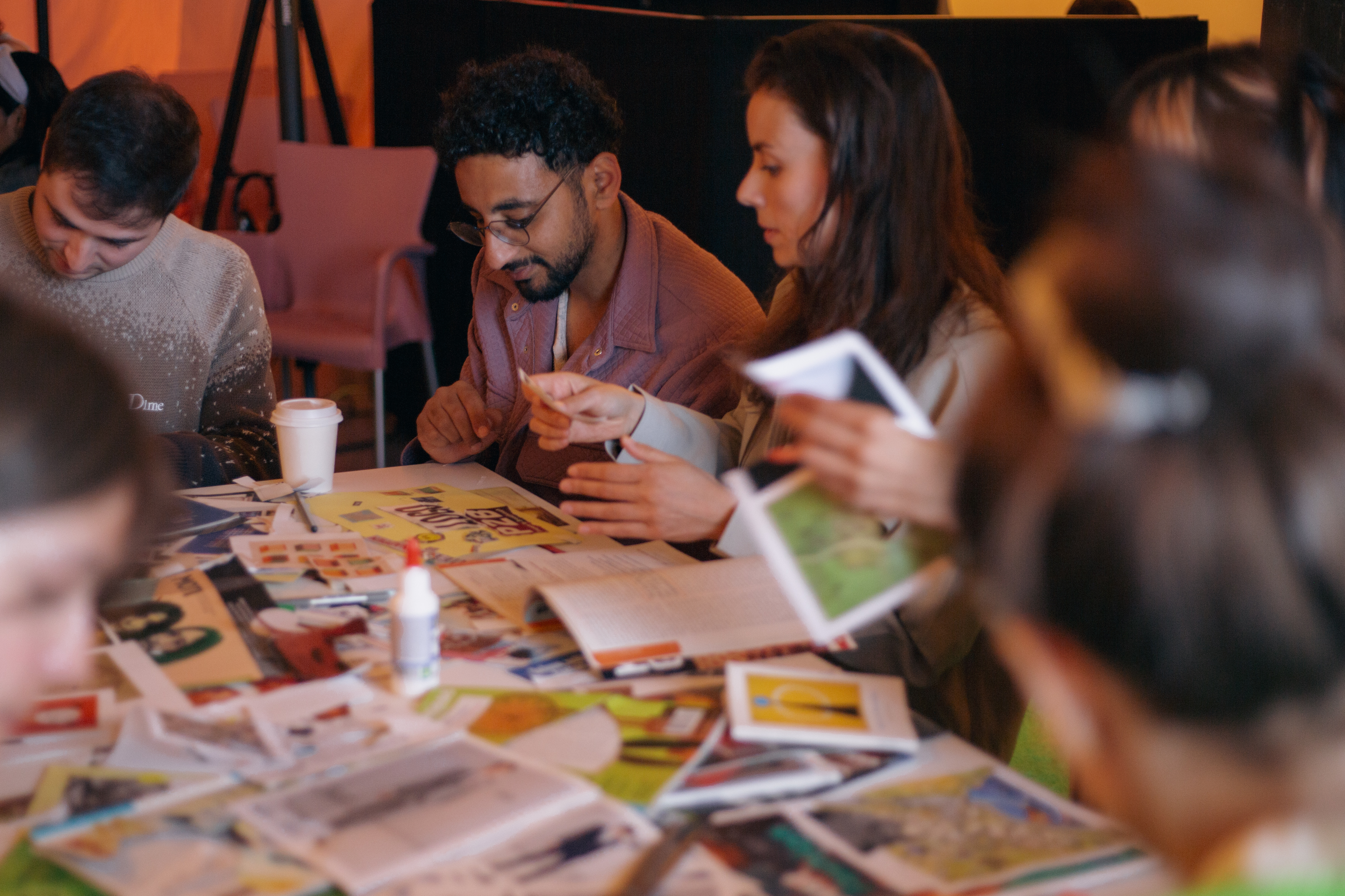 Workshop collage making